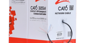 كبل داخلي اسود Cat6 23AWG 305M