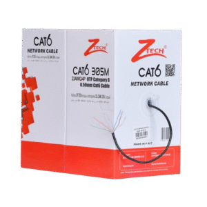 كبل داخلي اسود Cat6 23AWG 305M